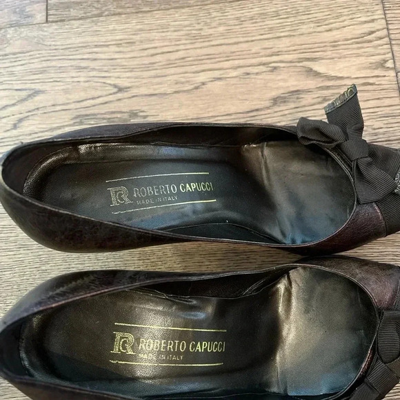 Vintage Roberto Capucci Vintage Brown Heels Size 9 - Picture 13 of 15